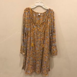 Yellow floral dress